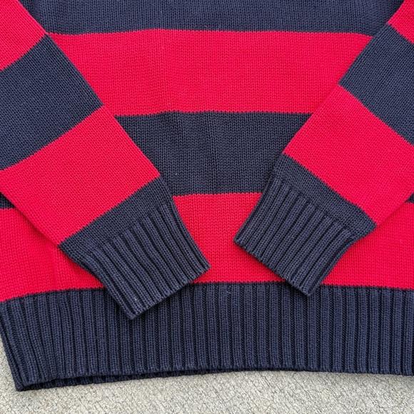 Polo Ralph Lauren Cotton Quarter-Zip Stripe Sweater XL - Picture 4 of 8